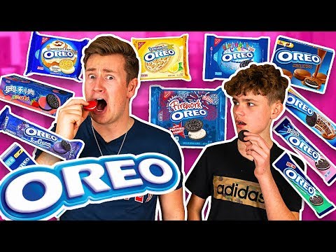 BROTHERS TRY EVERY FLAVOUR OF OREO IN THE WORLD