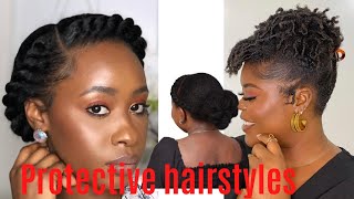 Easy &Super cute protective hairstyles for all hair types #naturalhair