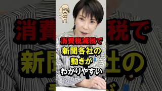 消費税減税で、新聞各社の動きがわかりやすい #財務省 #人事 #日経新聞 #高市総理