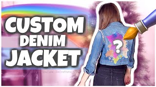 Painting my Clothes : CUSTOM DENIM JEAN JACKET