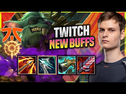 UPSET TRAINING TWITCH WITH NEW BUFFS FOR WORLDS! - FNC Upset Plays Twitch ADC vs Lucian! |