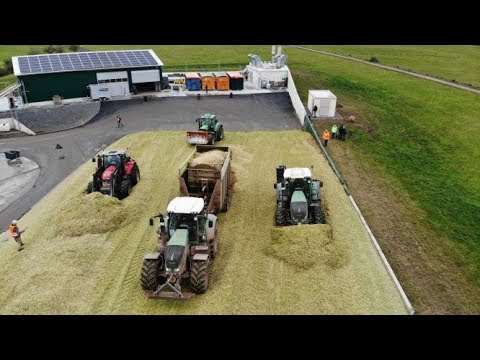 Maishäckseln auf der Biogasanlage Wolfhagen/ 2 Häcksler/Fendt/John Deere/Deutz/Claas/MF/... - 2019