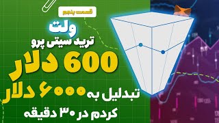 تو ۳۰ دقیقه ۶۰۰ دلار کردم ۶۰۰۰ دلار در ارزدیجیتال سریال ولت ترید سیتی پرو