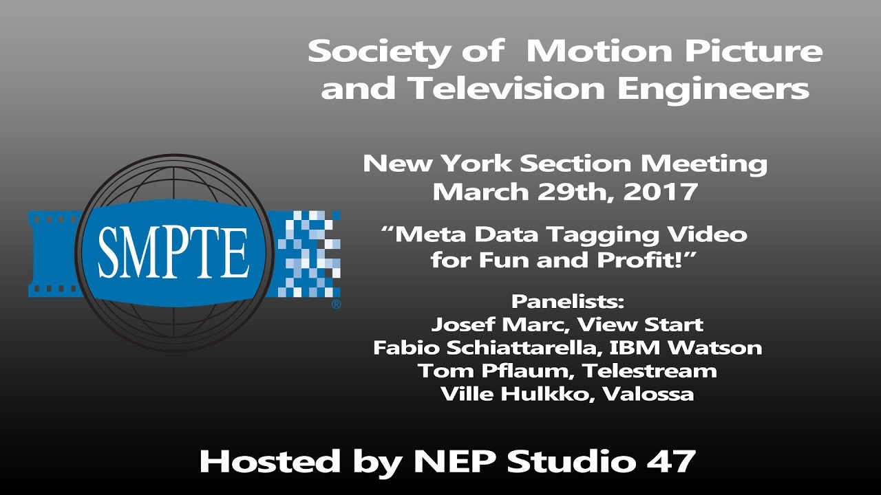 SMPTE-NY Section Meeting March 29th, 2017