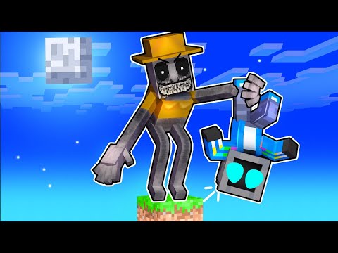 Insane Minecraft Skyblock with ZOONOMALY MONSTERS! 🤯