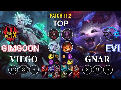 FPX GimGoon Viego vs DFM Evi Gnar Top - KR Patch 11.2