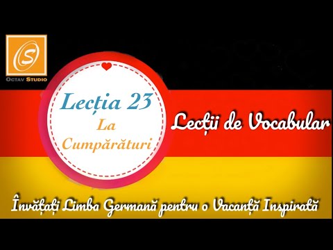 Lecția 23 - La Cumpărături - Lecții de Vocabular in Limba Germană