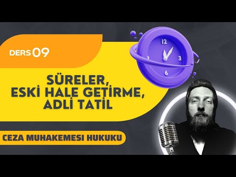 9) CRIMINAL PROCEDURE LAW - PERIODS, REINSTITUTION AND JUDICIAL HOLIDAY - 2023 / 2024 CURRENT