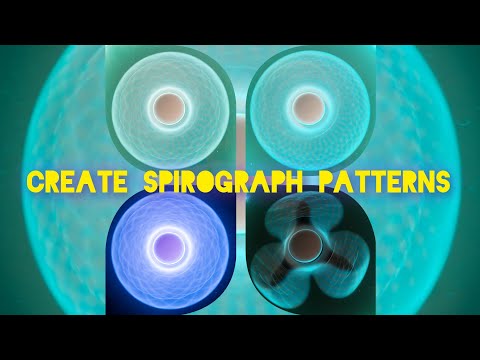 Create spirograph patterns with a rotating fidget spinner and some LEDs