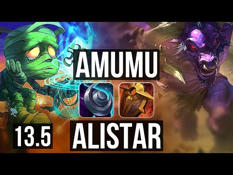 AMUMU & Xayah vs ALISTAR & Zeri (SUP) | Rank 8 Amumu, 2/2/11 | KR Challenger | 13.5