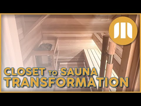 Kevin's Closet to Sauna Conversion in Annandale, VA