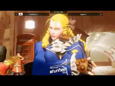 Stunfest2016 SF5 2on2 GO1[Chun-li] eita[ken] vs tokido[ryu] mago[karin]