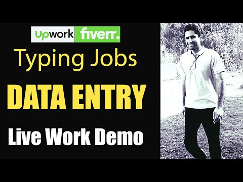 Virtual Assistant Data Entry work demo for beginners on Fiverr | Upwork with practice file