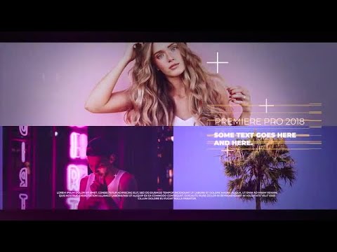 Modern Glitch Slideshow Premiere Pro Templates