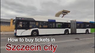 Purchasing Szczecin tram and bus ticket