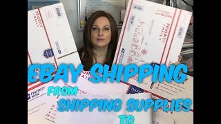 Shipping Ebay Packages Tutorial - Supplies, Cost, Process, SCAN Sheet Bulk Label Printing