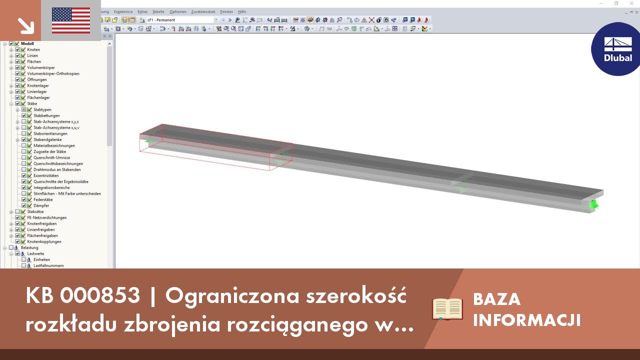 KB 000853 | Ograniczona szerokość rozkładu zbrojenia rozciąganego w płycie kołnierzowej ...