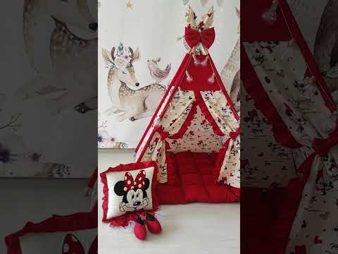 Вигвам для девочки В гостях у Минни с мягким ковриком - фото 1 - id-p2662782403