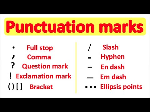 PUNCTUATION ? | English Grammar | How to use punctuation correctly