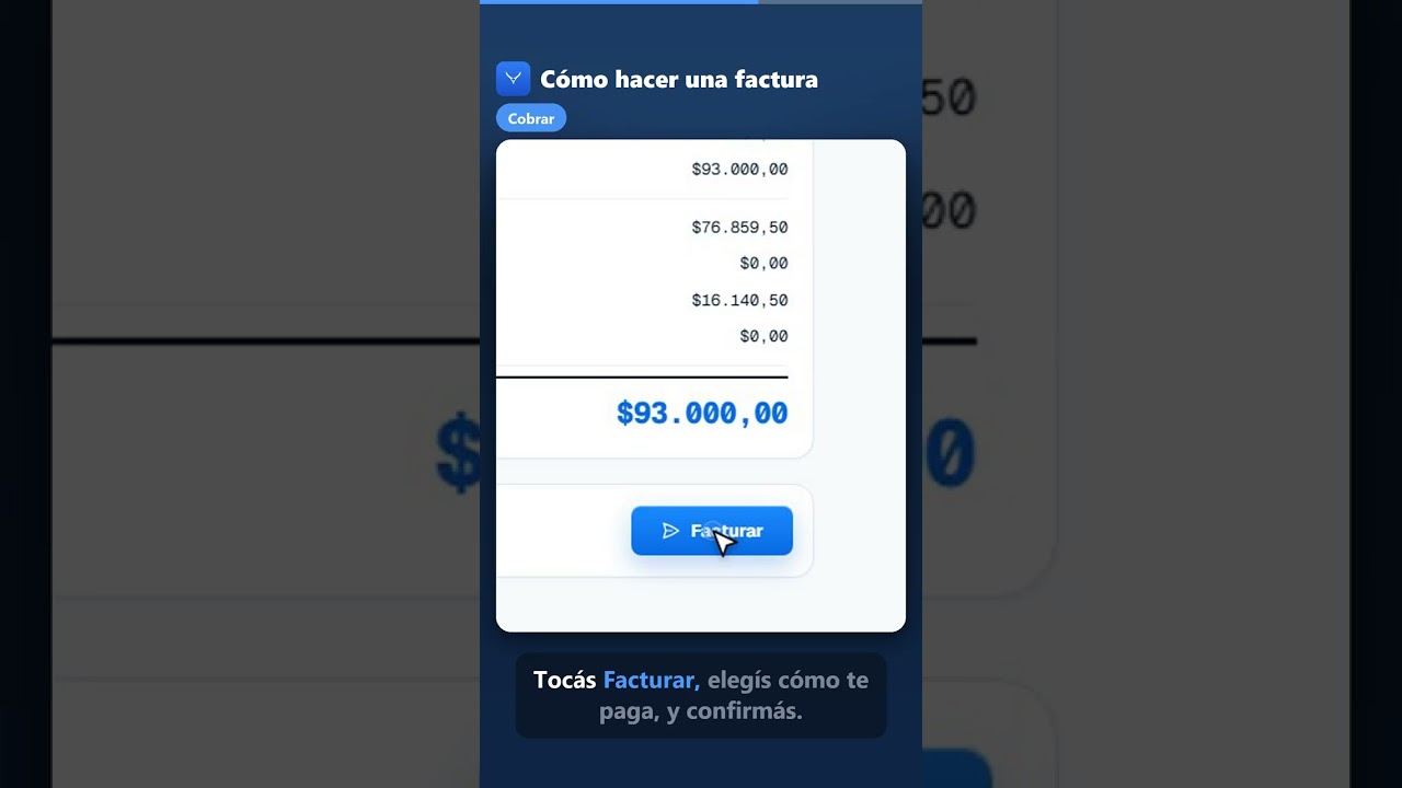 Una factura en menos de un minuto