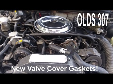 Installing Valve Cover Gaskets on Olds 307 V8