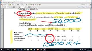 IFRS 16 Example 5 Presentation of Prepaid expense