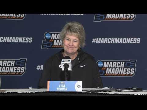 Iowa Coach Lisa Bluder's pregame press conference before facing West Virginia in NCAA tournament