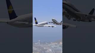 Mid-air Collision Between Two Giant Aeroplane GTA 5 #shorts