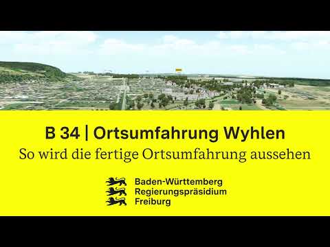 B 34 Wyhlen - So wird die fertige Ortsumfahrung aussehen