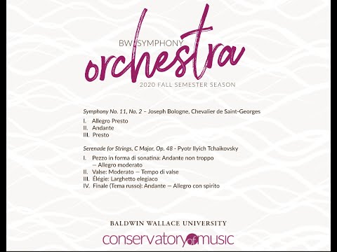 Tchaikovsky Serenade for Strings, Movement III & IV