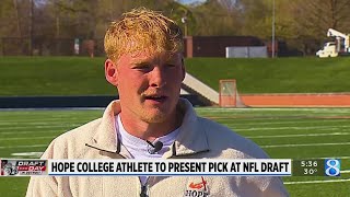 Announcing NFL Draft pick a ‘dream come true’ for Hope College athlete