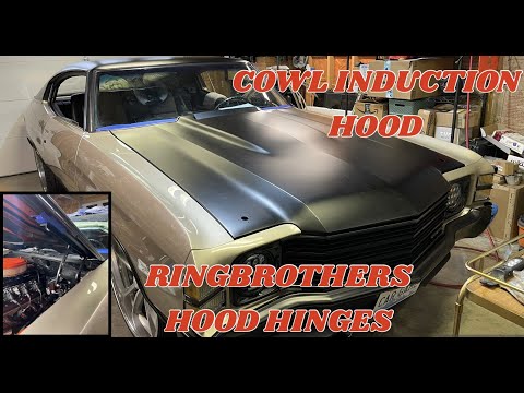 Ring Brothers Hinges & Cowl Induction Hood Install On My 1971 Fully Custom Restomod Chevelle