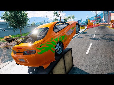 Out of Control Traffic Crashes #3 - BeamNG Drive