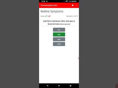 Homoeopathy Quiz Video