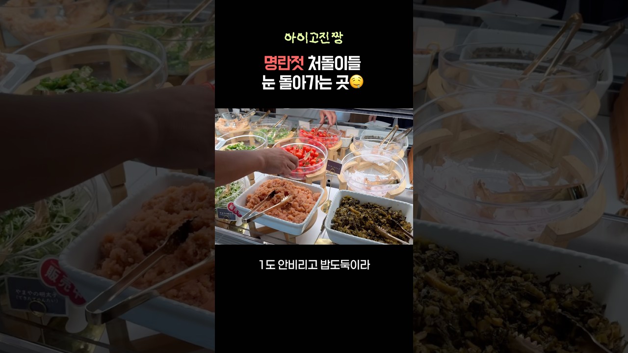명란젓 처돌이들 눈 돌아가는 곳 #shorts #후쿠오카 #후쿠오카맛집