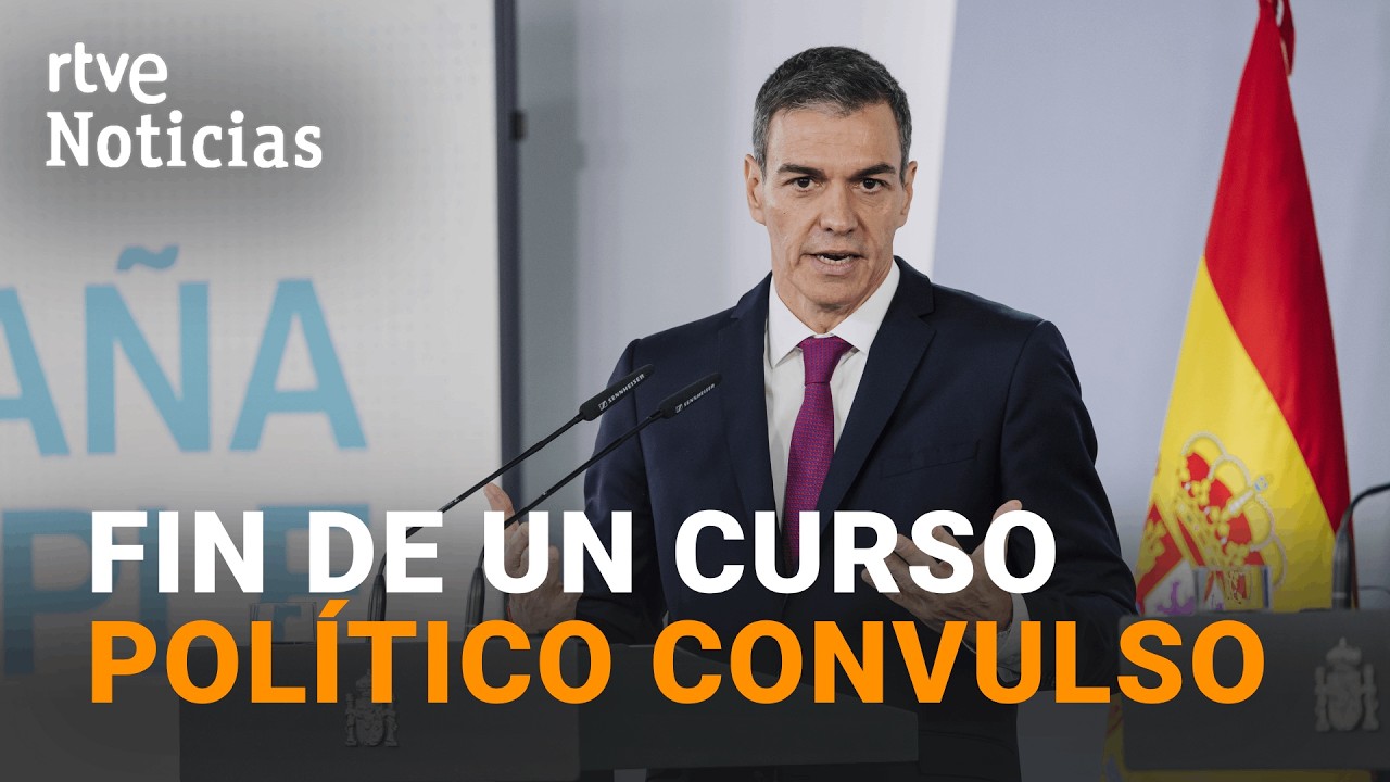Pedro Sánchez hace balance de un curso político marcado por los casos de corrupción | RTVE Noticias