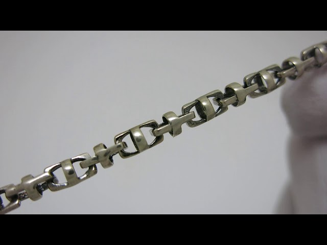 Чоловічий срібний браслет 5100259бвб Відео огляд