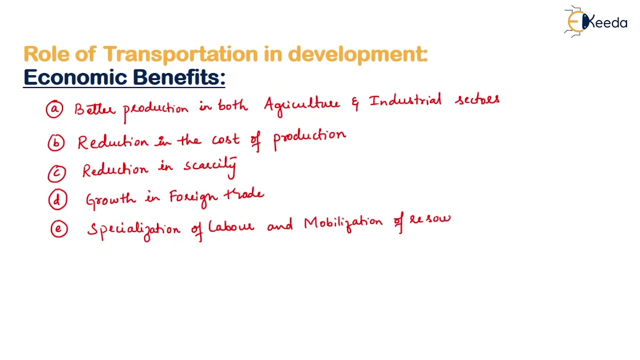 Role and Objectives of Transportation in the Development  - Railway Engineering