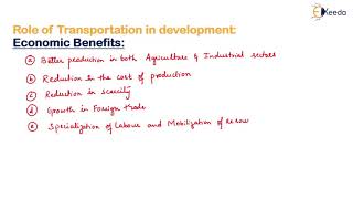 Role and Objectives of Transportation in the Development  - Railway Engineering