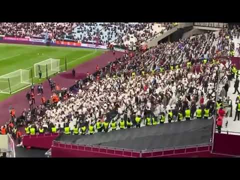 West Ham vs Eintracht Frankfurt / Beautiful choreography from fans 🔥🔥 😍 #football #europaleague