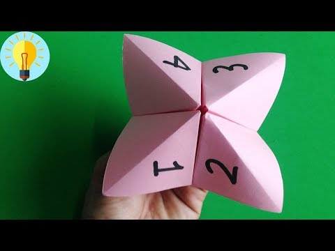 Basteln mit papier: Himmel und Hölle falten| DIY Bastelideen