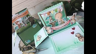Pop Up Box Card Comparison (Mama Elephant - Lawn Fawn)