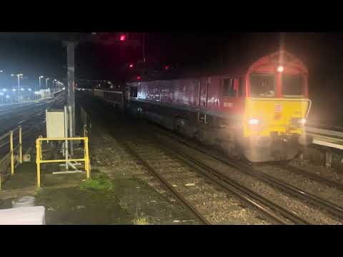DB class 66 001 passing Horsham for Acton TC from Newhaven Aggregates 