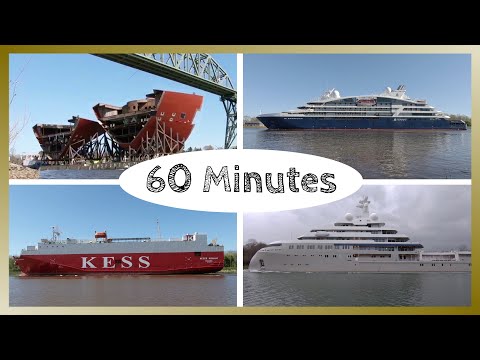 PURE RELAXATION by the Water - 60 Minutes of Watching Ships and Waves