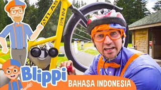 Download lagu Blippi Belajar dan Menjelajahi Kota dengan Sepeda | Blippi Bahasa Indonesia - video anak-anak mp3