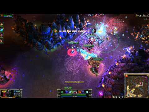 LoL Epic Kill - Taric explodes in midair!