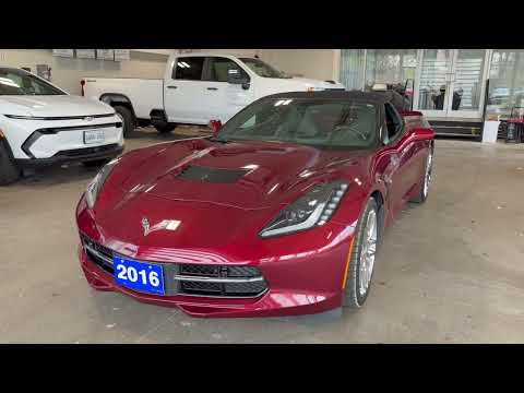 2016 Chevrolet Corvette 2dr Stingray Conv w/2LT in Torch Red for sale at Budds' Chevrolet in Oakville, ON
