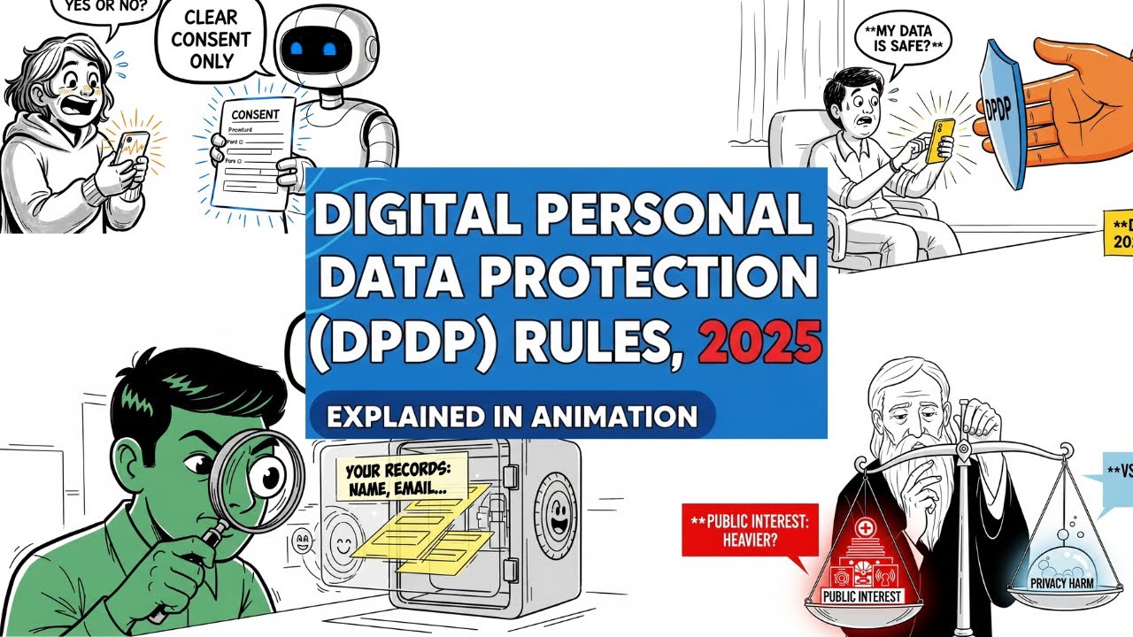Digital Personal Data Protection (DPDP) Rules 2025  |  Law Explained in Animation | GOVT Exams