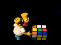 Homer Simpson vs Rubik's Cube 