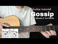 GOSSIP - Måneskin ft. Tom Morello (Guitar tutorial / with lyrics)